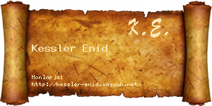 Kessler Enid névjegykártya